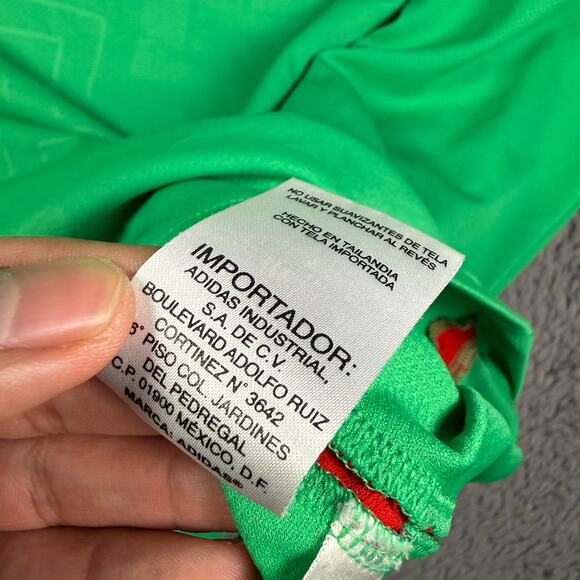 Adidas Mexico National Team Home Soccer Jersey Mens M Green 3/4 Sleeve 2008-2009 - Picture 7 of 13
